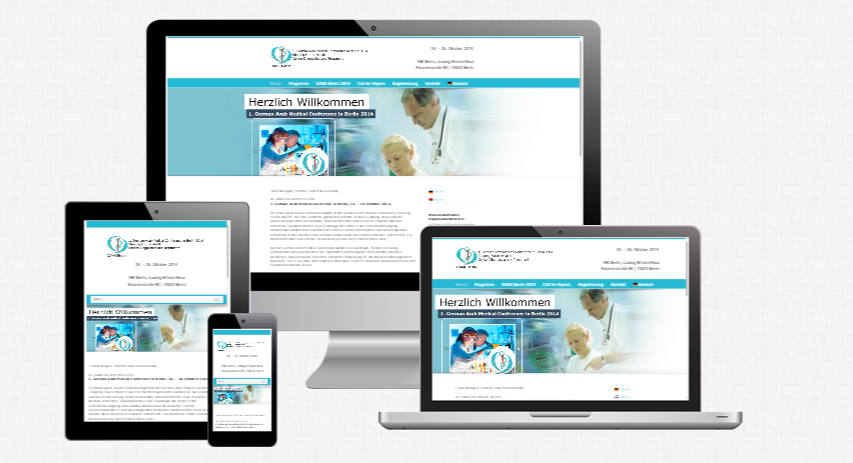 Referenz Website Deutsch-Arabischer Krebskongress Berlin