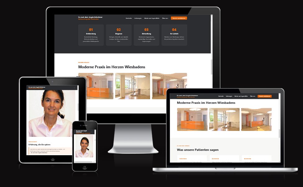 Referenz Website Kieferorthopädie Dr. Angela Krätschmer Wiesbaden