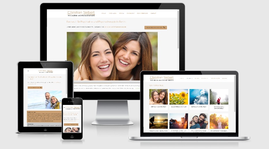 Referenz Website Physiotherapiepraxis Siebert Berlin