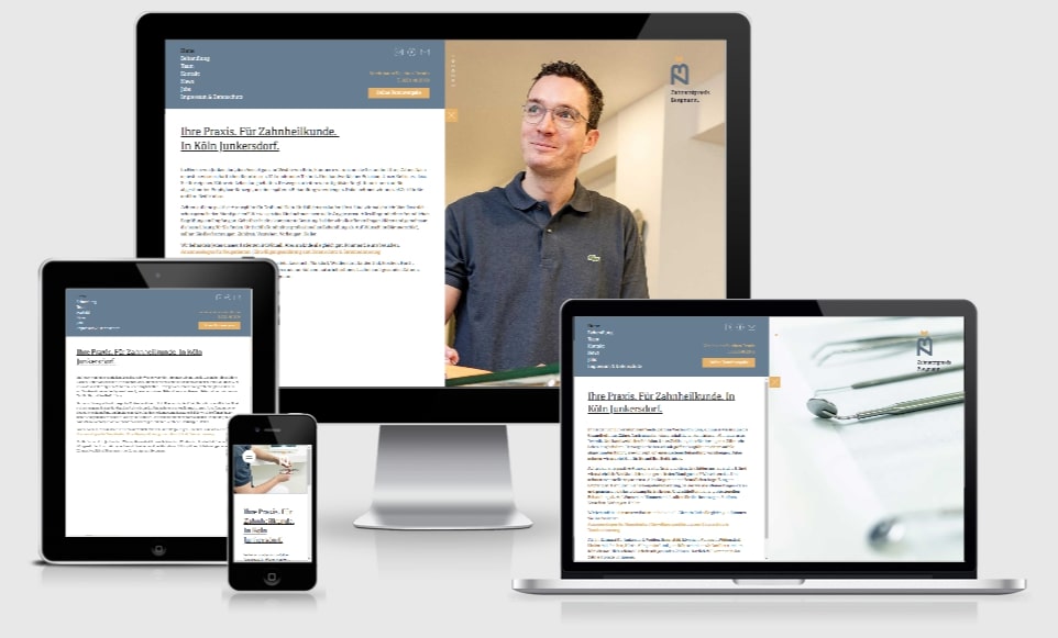 Referenz Website Zahnarztpraxis Dr. Borgmann Köln