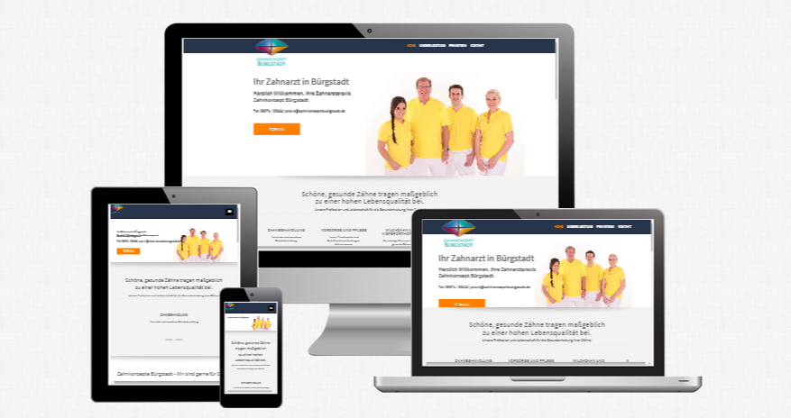 Referenz Website Zahnarztpraxis Patzke Aschaffenburg